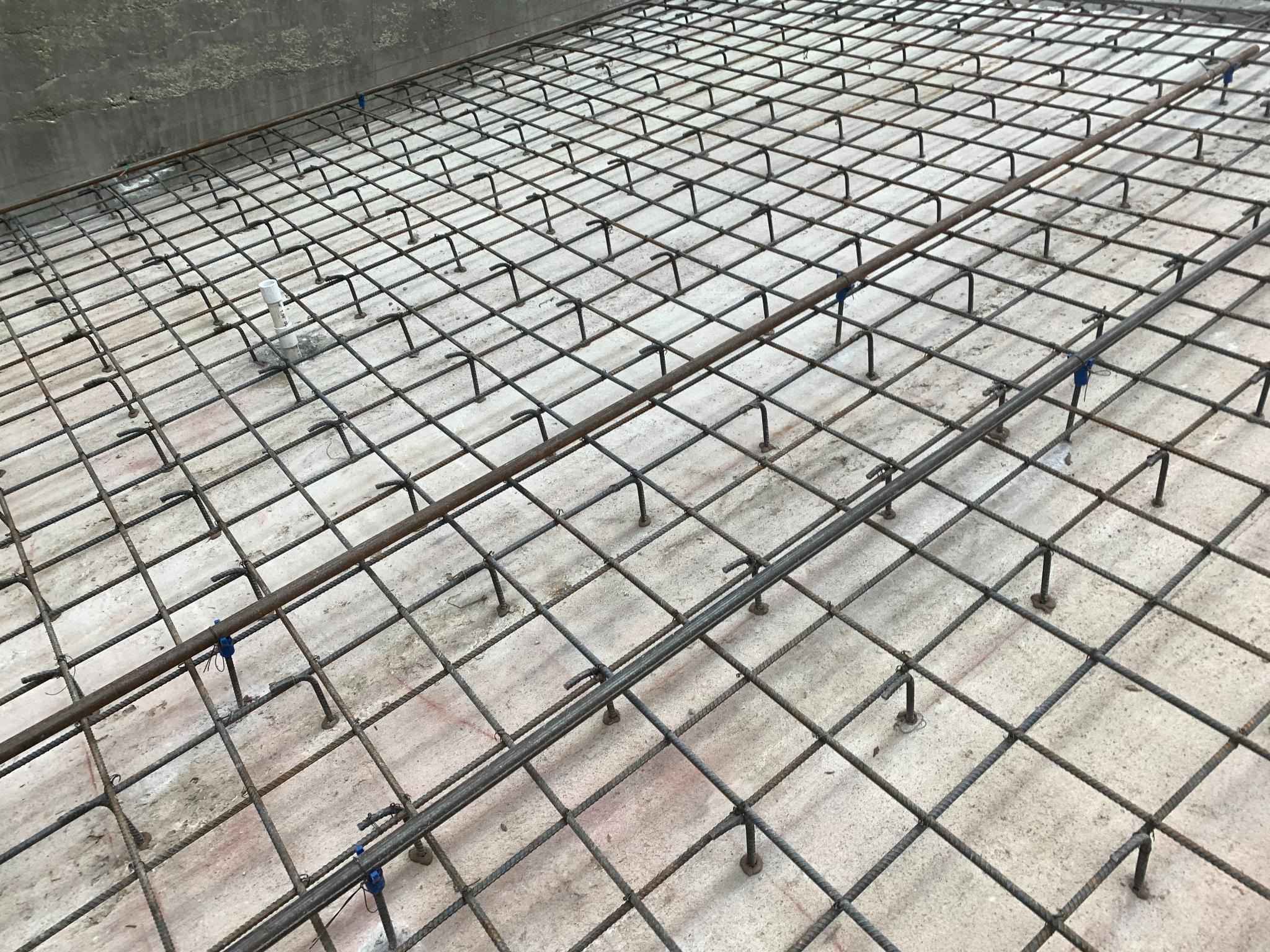 Reinforcing steel placed for new indoor swimming pool inspected by Alta in Chadds Ford Township, Delaware County, PA. Alta also provided Geotechnical Engineering, Structural Engineering, and Plumbing Design for this project. 