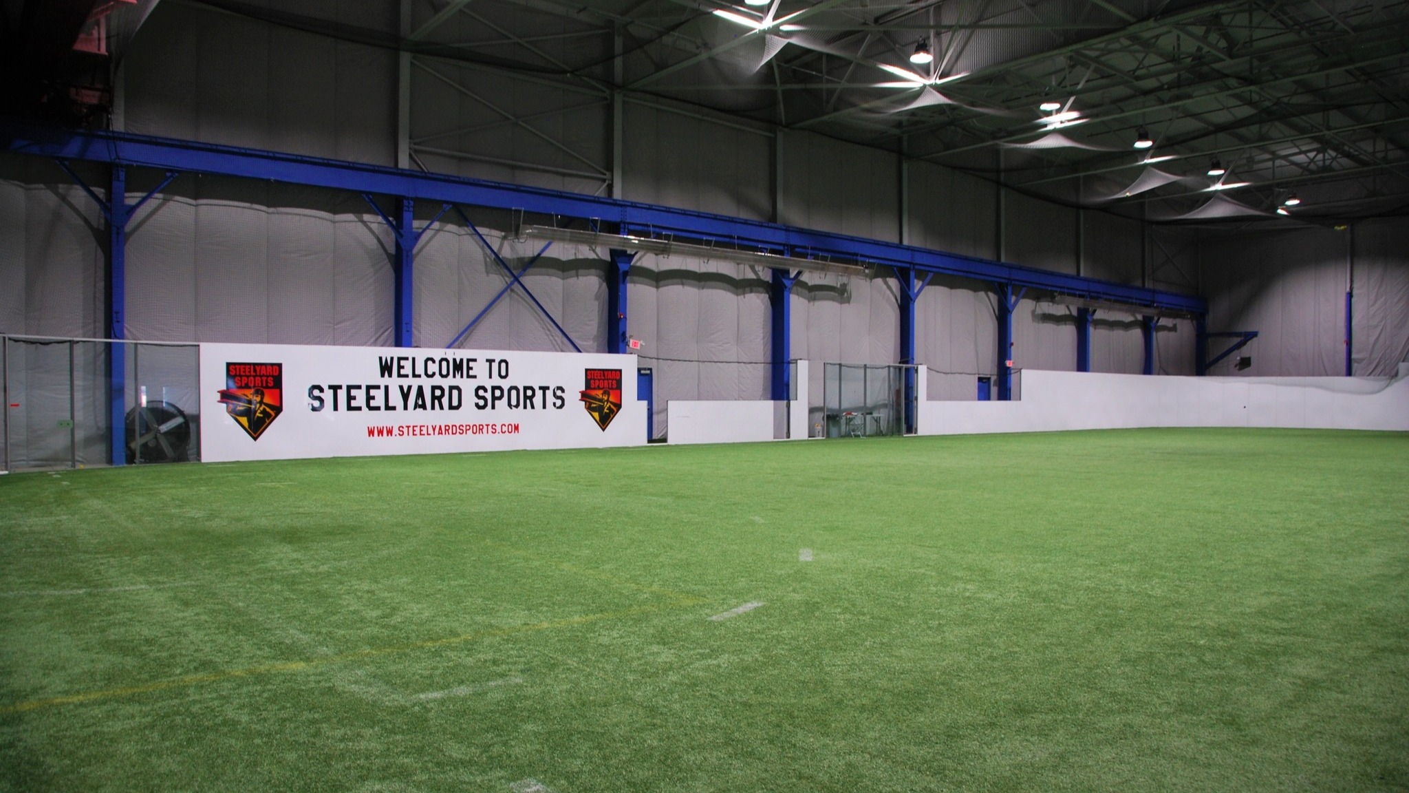 Lacrosse training field inside Steelyard Sports indoor training facility in Upper Merion Township, Montgomery County, PA. Alta provided Civil Engineering & Land Development, Architectural Design & Engineering, Structural Engineering, Land Survey, MEP & Fire Alarm Design, Permitting, and Construction Inspection & Testing services for this project. Construction by Patriot Grounds & Site Services.